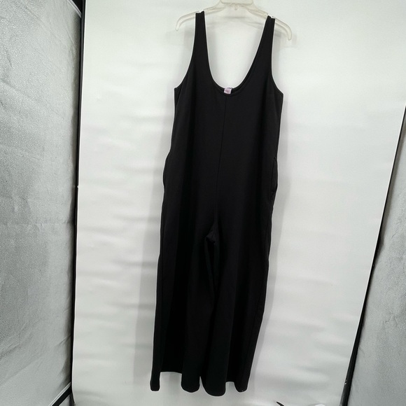 Savage Fenty NWT Black cotton blend wide leg jumpsuit comfort loungewear - Picture 3 of 16